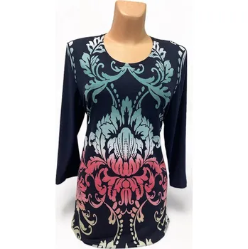 Dámská tunika Tunika VERA 42,44,46,48,50, Barva Modrá, Velikost XXL 48, Materiál 98% Polyester 2% Lycra