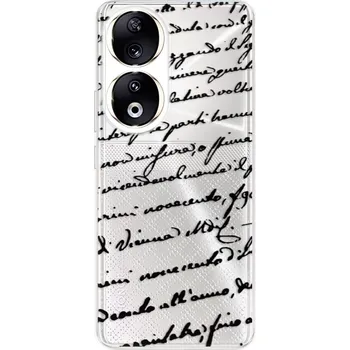 Pouzdro na mobilní telefon Odolné silikonové pouzdro iSaprio - Handwriting 01 - black - Honor 90 5G
