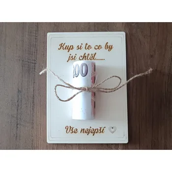 narozeninové přání - destička