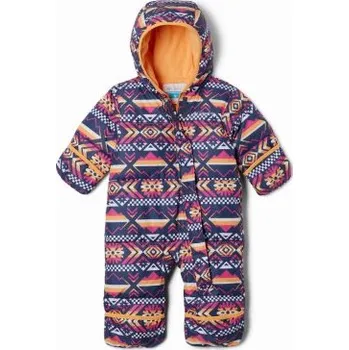 Kojenecká kombinéza Columbia Snuggly Bunny Bunting - Sunset Peach Checkered Peaks, vel. 18 - 24 m