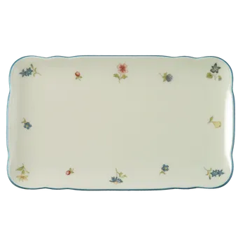 Hranatý podnos 20 cm MARIE-LUISE STREUBLUME, Seltmann Weiden