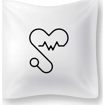 Dekorativní polštářek Polštářek - EKG doktor