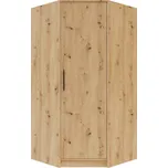 Meblar Rohová šatní skříň Smart 4 L/P - dub artisan