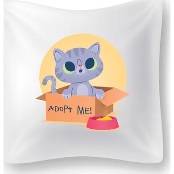 Dekorativní polštářek Polštářek - Adopt me!