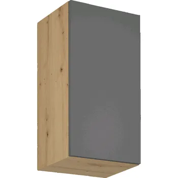 Kuchyňská skříňka Horní skříňka, dub artisan / šedý mat, univerzální, LANGEN G40