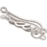 Přívěsek z nerezové oceli se dvěma očky-křídlo 32,5x10x1 mm