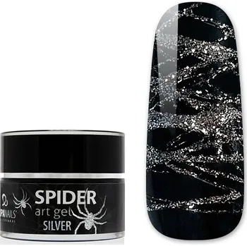 Umělé nehty UV/LED gel Spider Art - Silver 5 g
