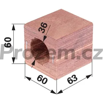Dřevěné ložisko vytřásadla pro Claas, 7351060