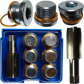 Nářadí na výměnu oleje ASTA Sada na opravu závitů olejové zátky M20 x 1,5 pro opravy z M16 na M17