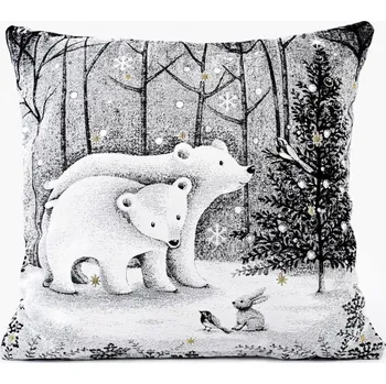 Povlečení Dekorační povlak na polštářek 40x40 cm - lední medvědi