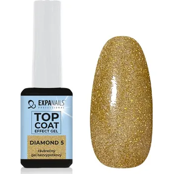 Lak na nehty UV/LED gel Top coat effect - Diamond 5 - 5 ml