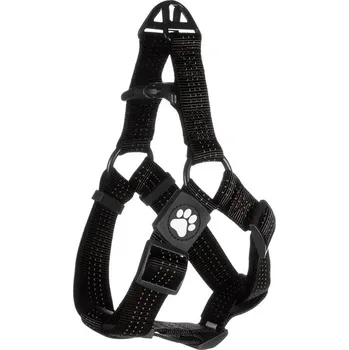 Postroj pro psa Postroj FLAMINGO Zorba černý (L) 50-70x3,2cm