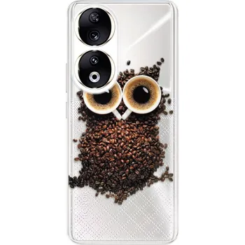 Pouzdro na mobilní telefon Odolné silikonové pouzdro iSaprio - Owl And Coffee - Honor 90 5G