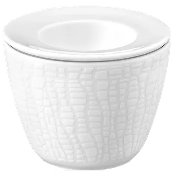 Nádoba na med Snack a vejce 2 ks FASHION LUXURY WHITE, bílá, Seltmann Weiden