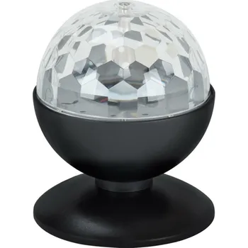 Lampička BRILONER RGB LED stolní lampa, pr. 12,5 cm, 3 W, černá BRILO 7357-015
