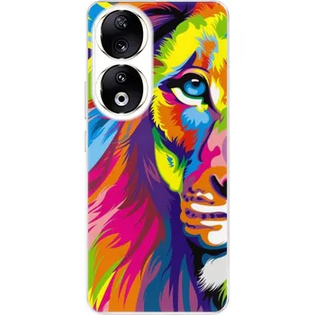 Pouzdro na mobilní telefon Odolné silikonové pouzdro iSaprio - Rainbow Lion - Honor 90 5G