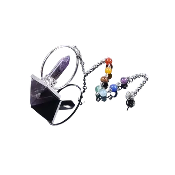 Čakrové kyvadlo pyramida - Ametyst