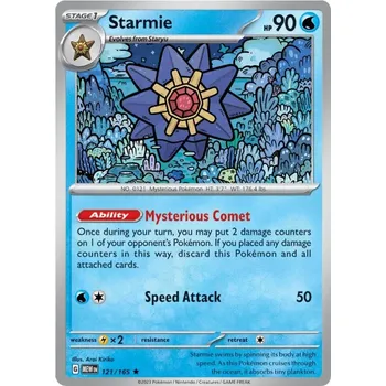 Sběratelská karetní hra Starmie 121/165 - Scarlet & Violet 151 Typ karty: Holo
