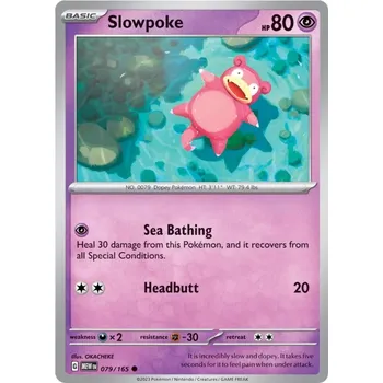Karetní hra Slowpoke 079/165 - Scarlet & Violet 151 Typ karty: Reverse Holo