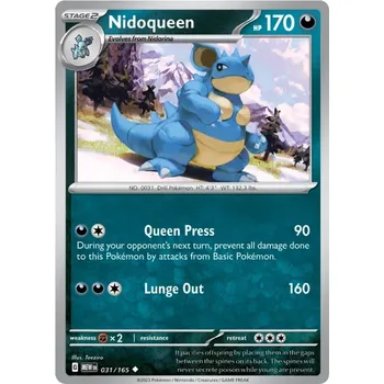 Karetní hra Nidoqueen 031/165 - Scarlet & Violet 151 Typ karty: Non-Holo