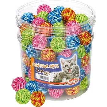 Hračka pro psa Hračka cat textil balónek 3,5cm display Nobby 100ks