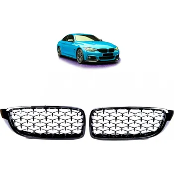 Ledvinka Maska - ledvinky BMW 4 (F32, F82) Coupe (F33, F83) Cabrio (F36) Gran Coupe 2013-2021 - diamond černé lesklé