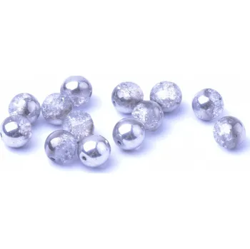 Dětské navlékací korálky CZ Skleněné korálky praskačky 8mm, barva 00030/85501/27001