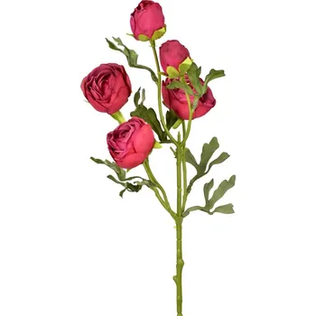 umělá květina Umělá růže tmavě růžová 60 cm (137766 001 K04134 růže tm.růžová)