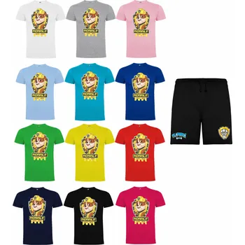 Bavlněný letní set Rubble Tlapková Patrola Barva: Bílá, Velikost: 122/128 - 7/8let