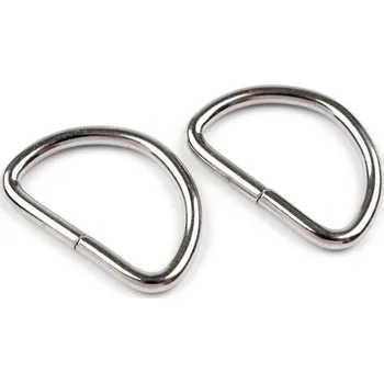 Polokroužek šíře 25 mm na koženou galanterii, 730182 - nikl