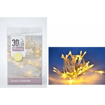 Vánoční dekorace Dekorativní osvětlení 30 LED barva žlutá (137741 041 AXS300340 osv.30LED žluté 300cm)