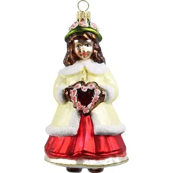 GLASSOR Klárka z vánočního příběhu 16 cm sklo