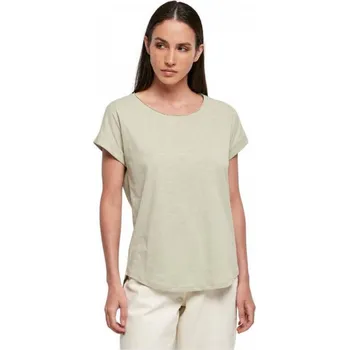 Dámské tričko Dámské tričko slub s prodlouženým zadním dílem Build Your Brand Barva: šalvějová světlá, Velikost: XS BY036