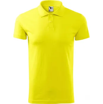 MALFINI Pánská polokošile z hladkého žerzeje a s bočními švy Barva: citrónová, Velikost: L
