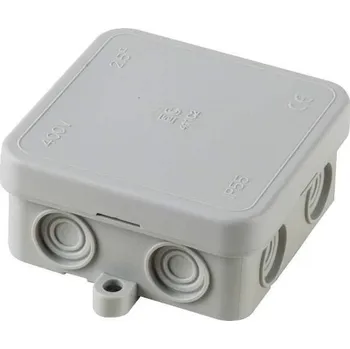 Elektroinstalační krabice ElettroCanali EC411C2 rozbočovací krabice, 65x65x30mm, IP55, průchodky