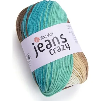 Galanterie YarnArt Jeans Crazy Jeans Crazy: Jeans Crazy 8216 +doprava zdarma při nákupu nad 1990 Kč+dárek zdarma