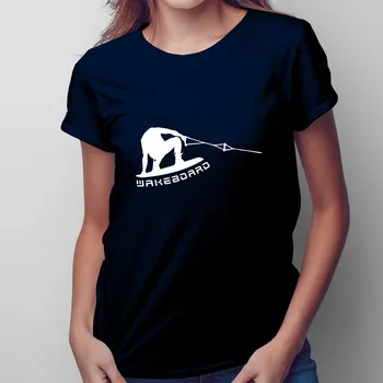 Žertovný předmět Wakeboard tail grab - dámské tričko s potiskem