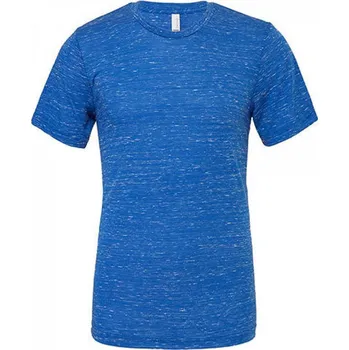 Pánské tričko Bella+Canvas Unisex triko z lehké polybavlny s mramorovým vzorem Barva: modrá královská mramorová, Velikost: L CV3650