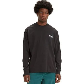 LEVI'S® PÁNSKÉ SKATE GRAPHIC BOX LS TEE - JET BLACK XL