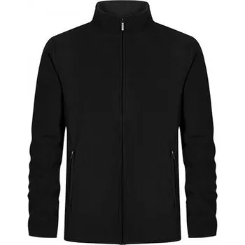 Pánská mikina Promodoro Dvojitá fleecová bunda s kontrastní podšívkou a skrytým zipem Barva: Černá, Velikost: 3XL E7961