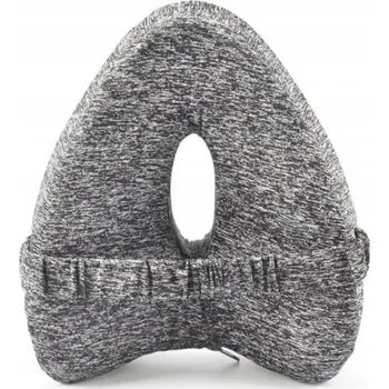 Polštář Ortopedický polštář na nohy a mezi kolena šedý 21,5 x 24 x 14 cm