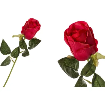 umělá květina Umělá růže červená 51 cm (137778 001 K04202 růže červená)