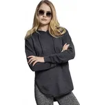 Oversize french terry mikina Urban Classics s kulatými lemy Barva: šedá uhlová, Velikost: XS