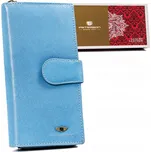 Peterson Světle modrá velká dámská peněženka na zip a patentku Y425 [DH] PTN 2519-BO Velikost: ONE SIZE