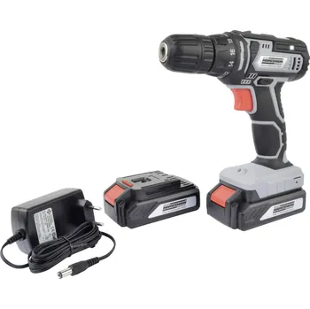 Brüder Mannesmann aku vrtací šroubovák, 20 V, 1.5 Ah Li-Ion vč. 2x aku, vč. nabíječky, kufřík, M17690