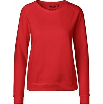 Dámská mikina Dámská organická mikina Neutral bez zipu s elastickými náplety Barva: červená, Velikost: XS NE83001