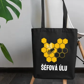 Žertovný předmět Šéfová úlu - taška s potiskem