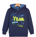 Chlapecká mikina s kapucí LOSAN OH YEAH modrá Velikost: 104