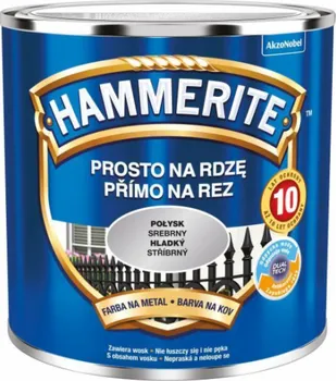 barva na kov Hammerite Přímo na rez hladký 250 ml