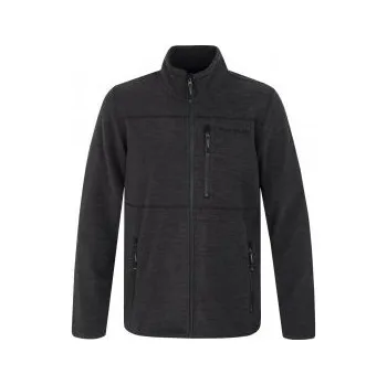 Pánská mikina Hannah SANTON II anthracite mel S; Černá mikina + DÁREK DLE VÝBĚRU!